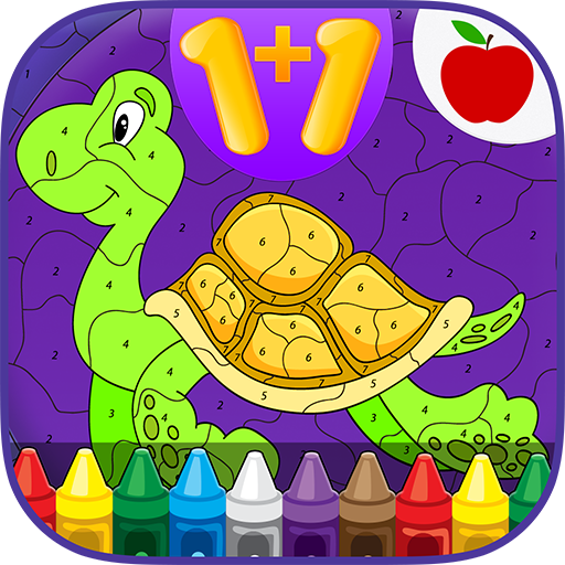Kids Math Paint by Number Game icon