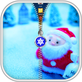 Santa Claus Zipper Lock icon