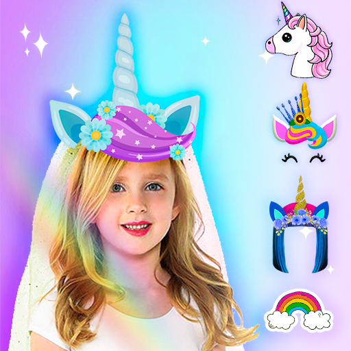 Unicorn Photo Editor - Glitter Unicorn Stickers icon