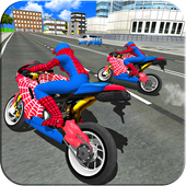 Bike Super Hero Stunt Driver Racing icon