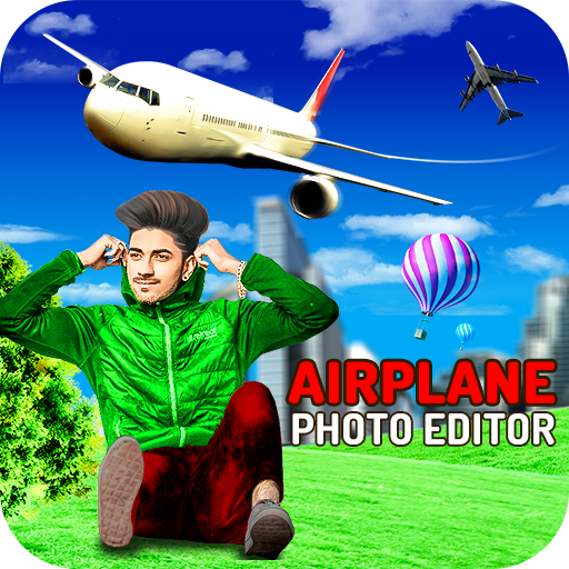 Airplane photo frame icon
