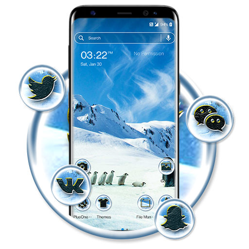 Ice Penguin Launcher Theme icon