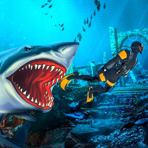 Evil Shark Attack : Angry Shark Games 2019 icon