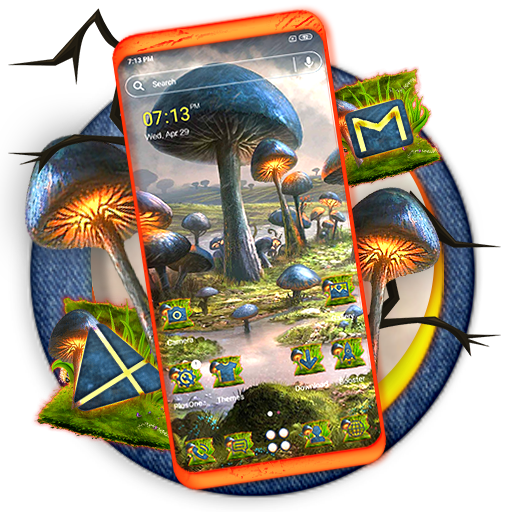 Mushroom Land Launcher Theme icon