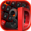 3D Black Red Keyboard icon