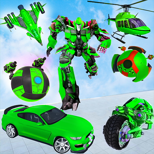 Flying Snake Robot Car Games icon