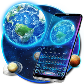Tema del teclado 3D Earth icon