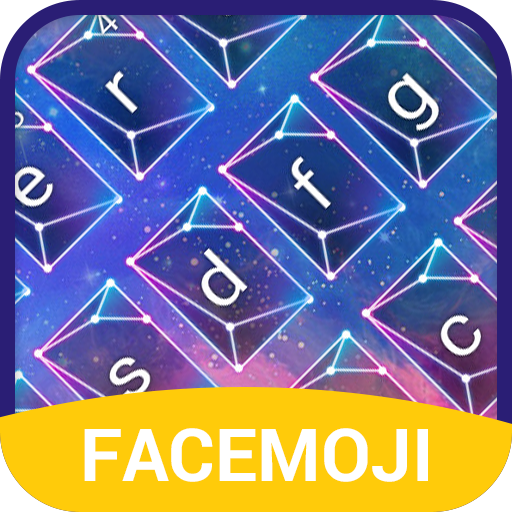 Glitter Shiny Star Keyboard Theme For Facemoji✨ icon