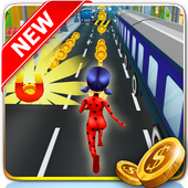 Subway Cat Noir And Ladybug icon