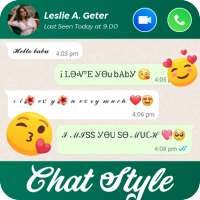 Chat Style for WhatsApp- Fonts