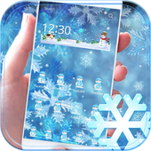 Snow ice frozen Snowman Theme icon