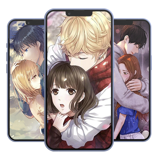 Cute Anime Couple Wallpaper icon