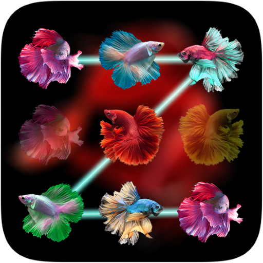 Betta Fish Pattern Lock Screen आइकन