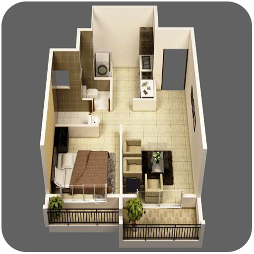 3D Small House Design icon