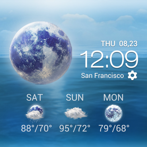 Daily&amp;Hourly weather forecast icon