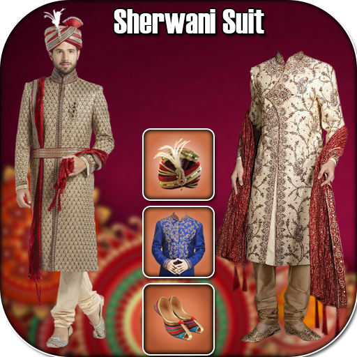 Men Sherwani Photo Suit Editor icon