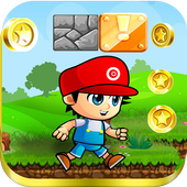Super jungle boy run icon