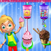 IceCream Cone Factory &amp; Cupcake Maker as Ice Candy icon