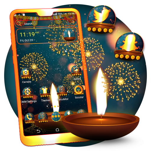 Diwali Fireworks Launcher Theme icon