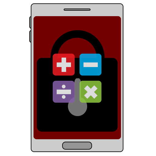 Lock Screen Calculator (잠금화면 계산기) أيقونة