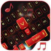 Red Robot Music keyboard Theme