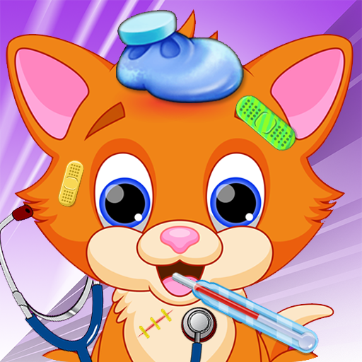 Little Sweet Cat Pet Hospital Free Doctor Games icon