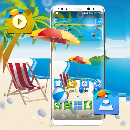 Cool Beach Launcher Theme icon