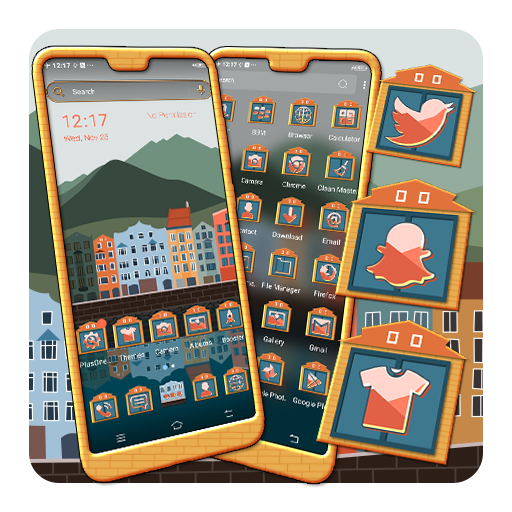 City Painting Theme icon