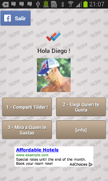 Tilder Para Facebook screenshot 3