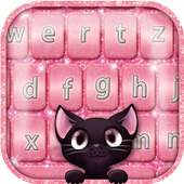 Pink Glitter Emoji Keyboard
