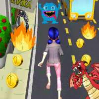 Subway Princess And Cat Run