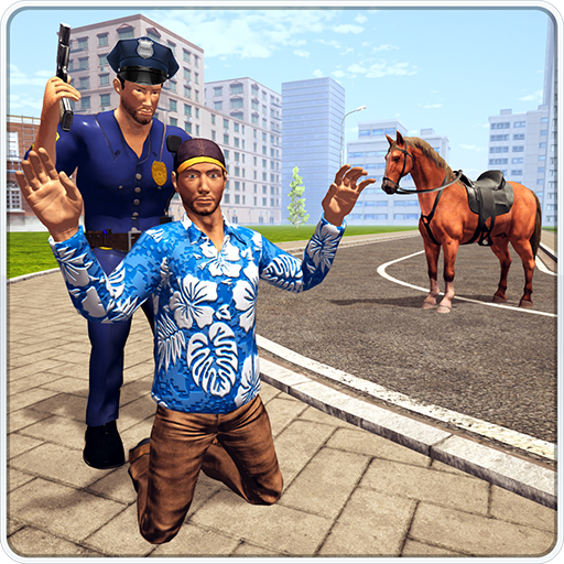US Police Horse Gangster Chase: Horse Racing icon