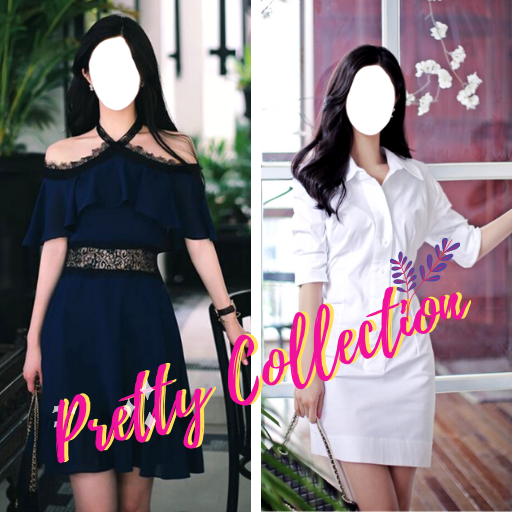 Women Cute Outfit Photo Suit icon