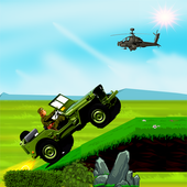 Hill jeep racing icon