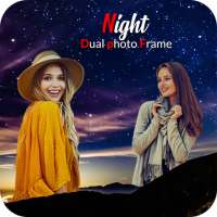 Night Dual Photo Frames on 9Apps