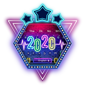 Neon Happy New Year 2020 icon
