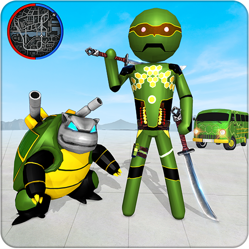 Stickman Turtle Hero Gangster Crime Mafia icon