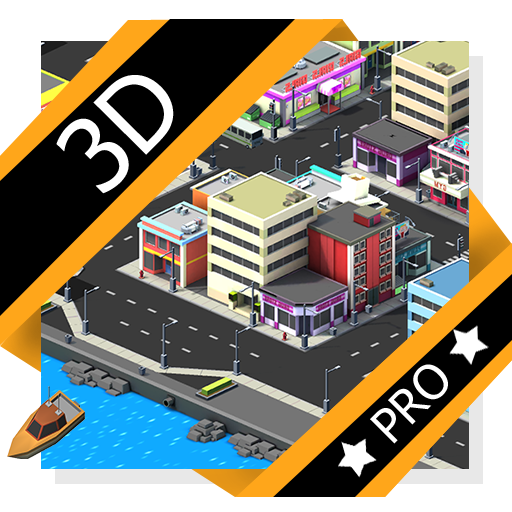 Toon Town 3D LiveWallpaper Pro icon