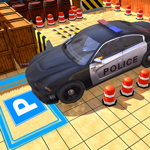 Police car parking simulator 3D 2021 icon