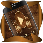 Wooden retro icon