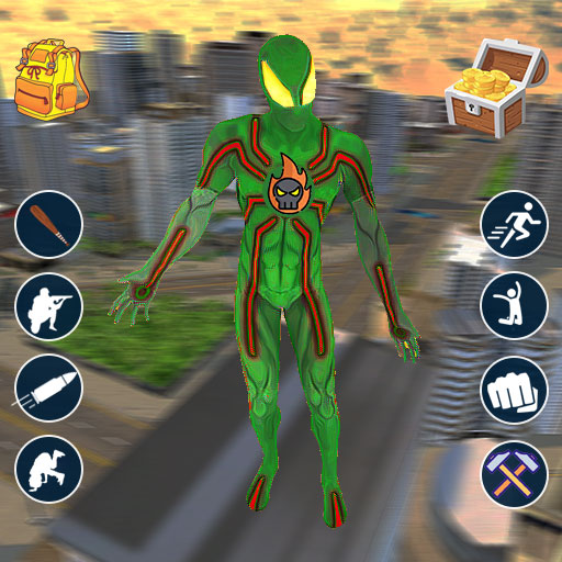 Monster Spider hero fighting icon