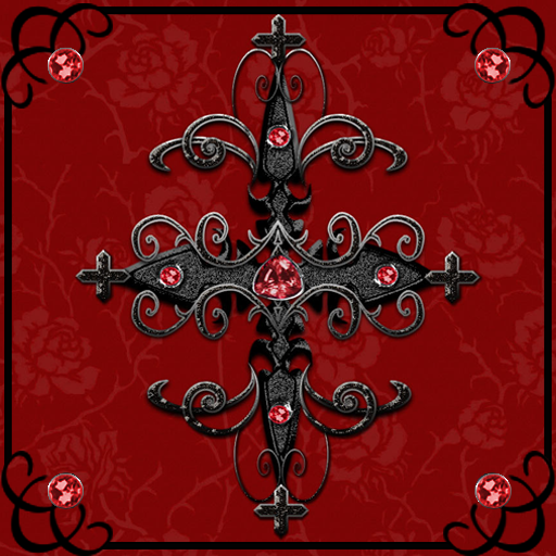Red Gothic Cross theme icon