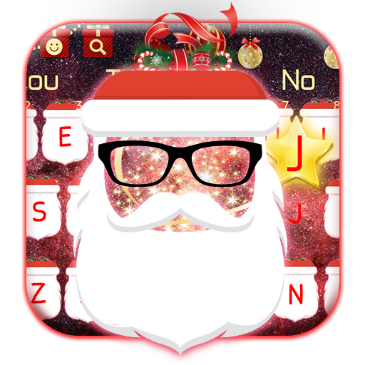 Red Star Santa Claus Keyboard icon