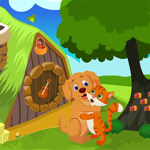 Cute Dog And Cat Embracing Best Escape Game-376 icon