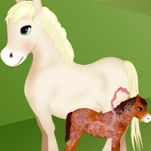 horse birth games icon