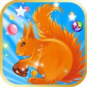 Candy Bubble Shooter Squirrel Game