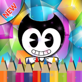 Learn Coloring Bendy Machine icon