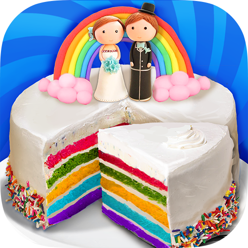 Wedding Rainbow Cake For BIG Day أيقونة