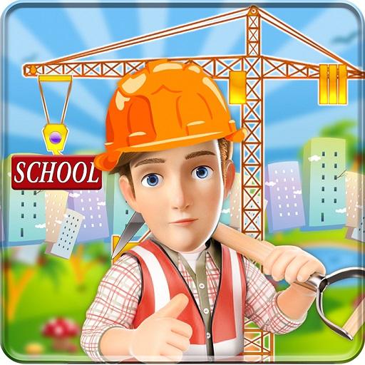 School Building Construction Site: Builder Game icon