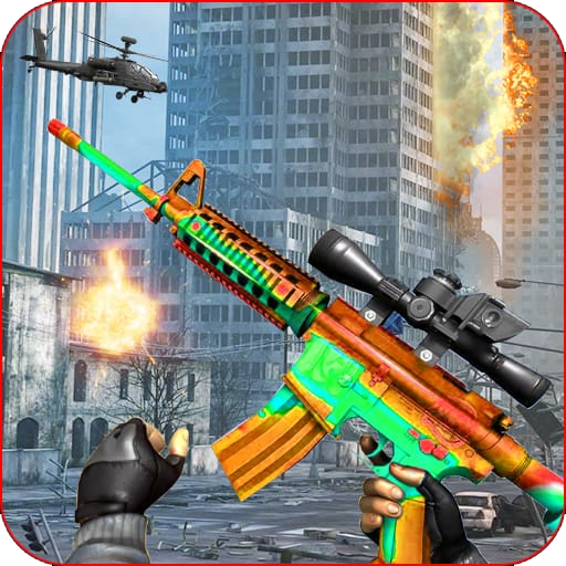 Fps commando shooting strike Gun 2021 offline game icon